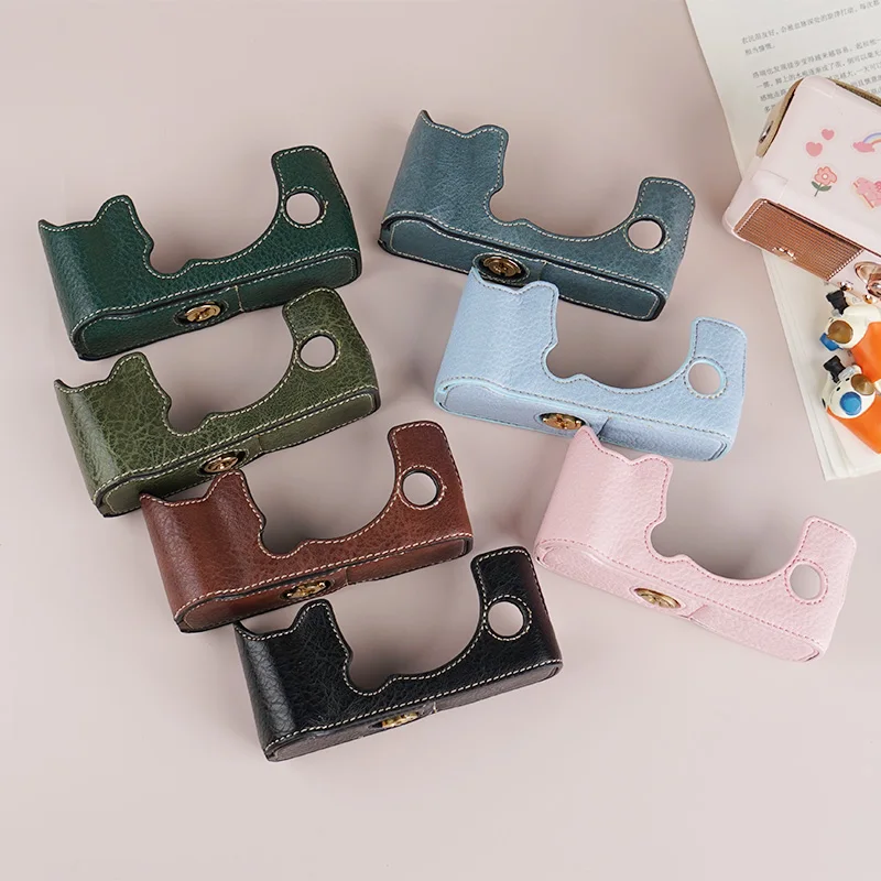 Etui na aparat Fujifilm XT10 XT20 XT30 XT30II Retro wzór liczi Antypoślizgowa Półtorowa Torba na Korpus Aparatu Ochrona przed Upadkiem i Kurzem — zdjęcie produktu 7