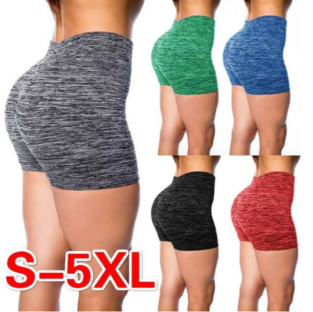 

Women Yoga Shorts High Waist Workout Shorts Fitness Yoga Lift Butt Fitness Ladies Yoga Gym Running Short Pants Sportswear