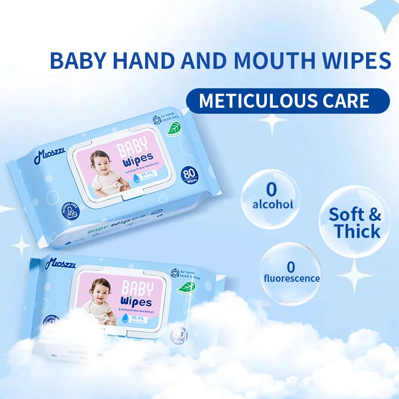 

Детские влажные салфетки - ультрамягкие, увлажняющие, гипоаллергенные, одноразовые, для чувствительной кожи, 4 упаковки