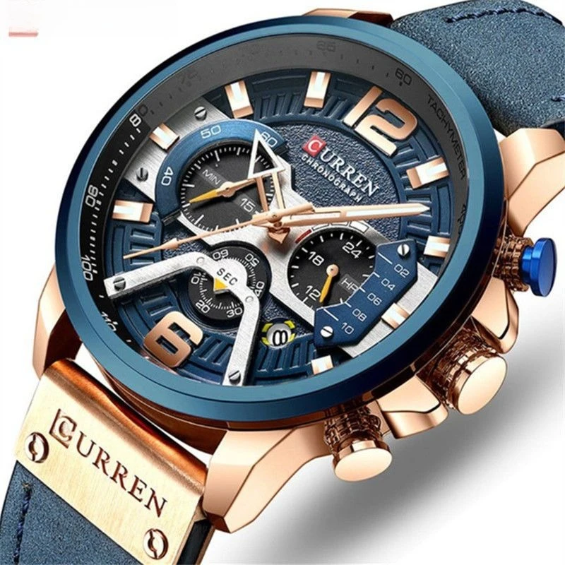Stylish Men's  Sports Watch – Waterproof, Multifunctional Quartz Timepiece