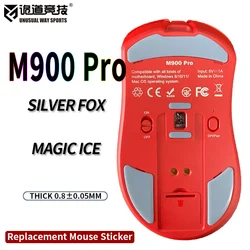 UnusualWaySports Mouse Skates Feet M900 Pro Cambered Surface PTFE Anti Collapse Multilayer Magic Ice Silver Fox