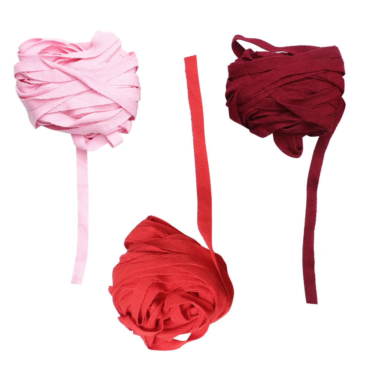 

3 Pack 12M Cotton Braided Rope Ribbon Red Pink Wrapping Craft Supplies Jewelry Decor Wedding Gift Packaging