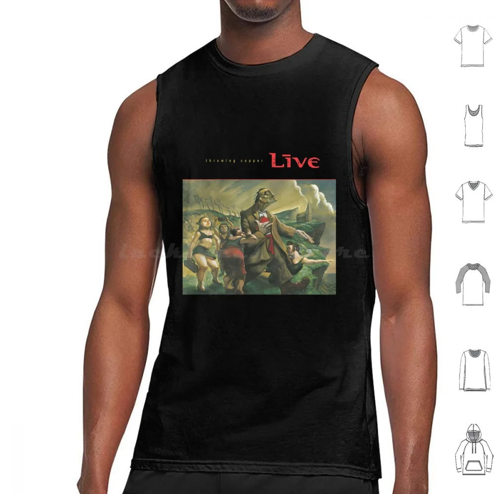 Live Throwing Copper Tank Tops Vest Sleeveless Live Throwing Copper Live Throwing Copper