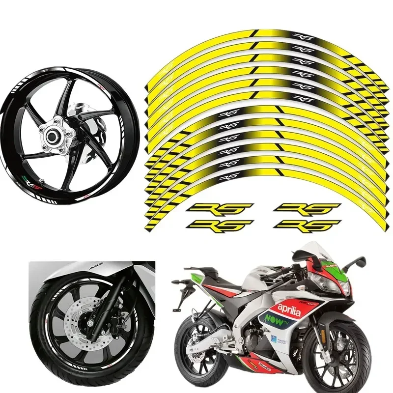 For APRILIA RS 125 50 250 RS125 RS50 RS250 Motorcycle Parts Contour Wheel Decoration Decal Sticker - 3 MOto