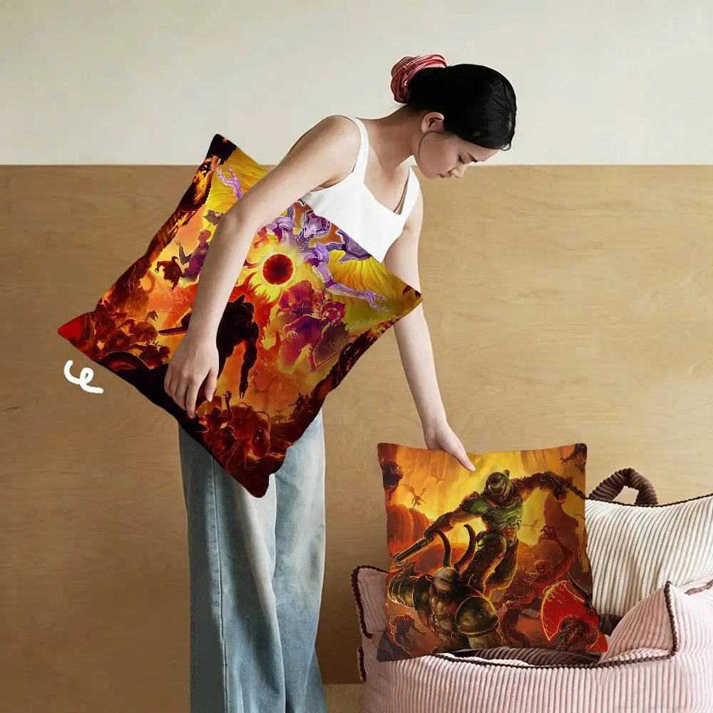 Game D-Doom Popular Pillow Cover Sofa Cushion Cover Home Room Decoration Children Gift