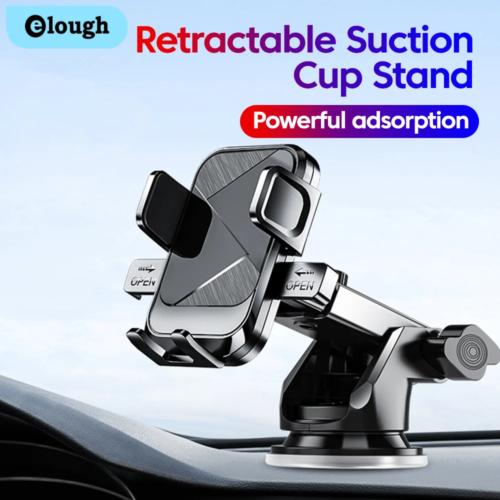 

Универсальный автомобильный держатель для телефона на присоске 360° ° Кронштейн для мобильного телефона на приборной панели автомобиля на лобовом стекле для телефона с диагональю 4,7-7 дюймов