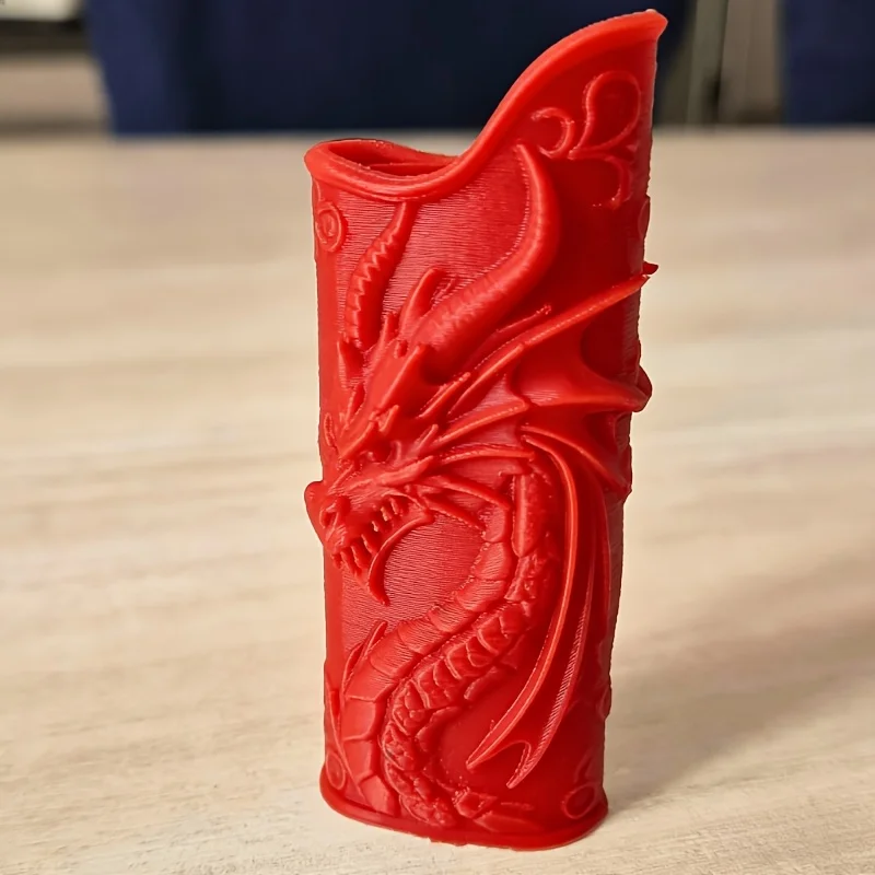 Gothic Embossed Dragon Lighter Case 3D Printed Relief Dragon Lighter Sleeve Lighter Ornament Protective Cover Pocket Decor Gifts view 5