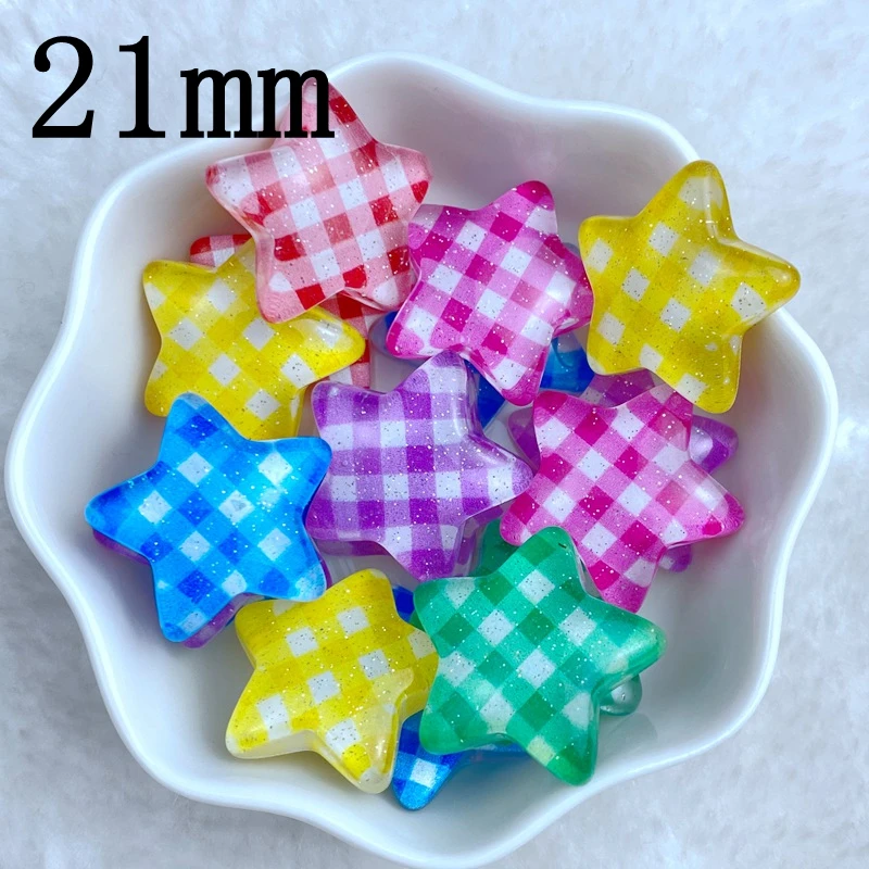 10Pcs New Cute Resin 21mm Mini Tiny Spot Flat Back Fit Phone Deco Parts Embellishments For Hair Bows Accessories