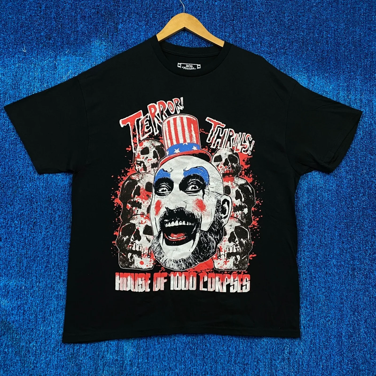 

House of 1000 Corpses Cpt Spaulding Rob Zombie Horror Tee XL graphic tee