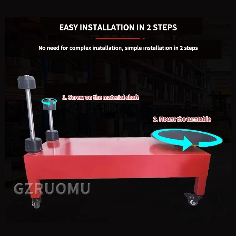 Electric Winding Film Packaging Machine 40CM Vertical PE Stretch Film Baler Express Logistics Carton Box Automatic Wrapping Tool