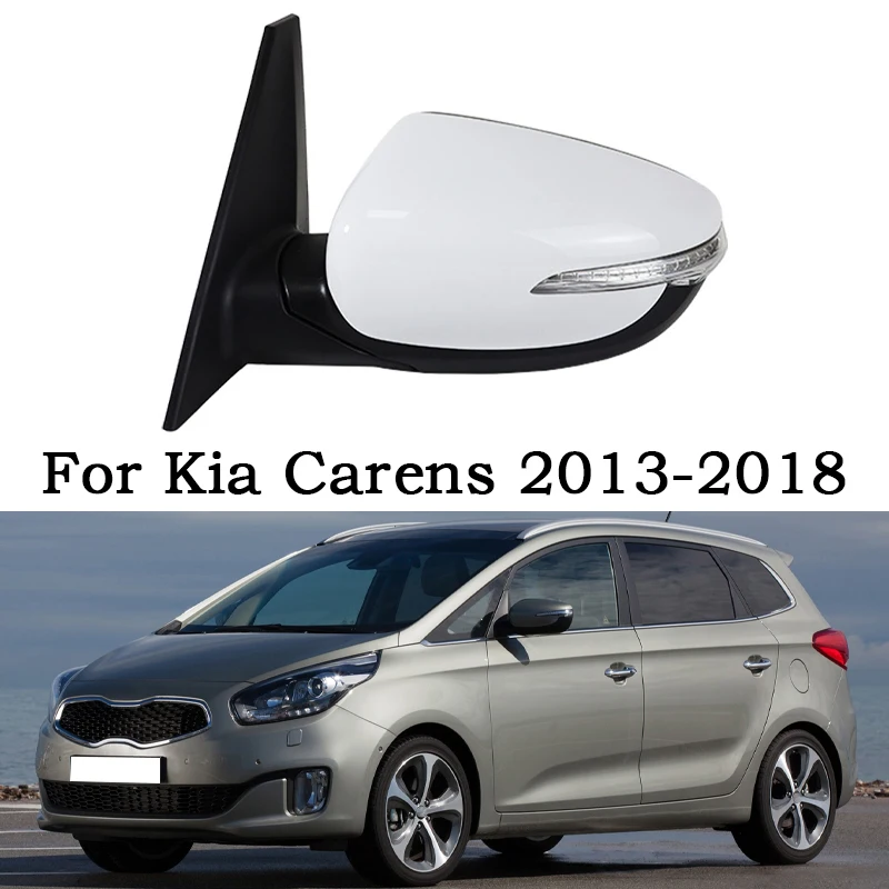 new For Kia Carens 2013 2014 2015 2016 2017 2018  7/8 Wires Auto Side Rear View Mirror Outside Rearview Mirror Assembly