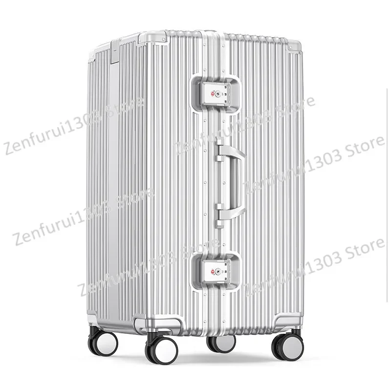 

Large capacity 32-inch multi-functional women's password case High value PC aluminum frame suitcase Universal wheel