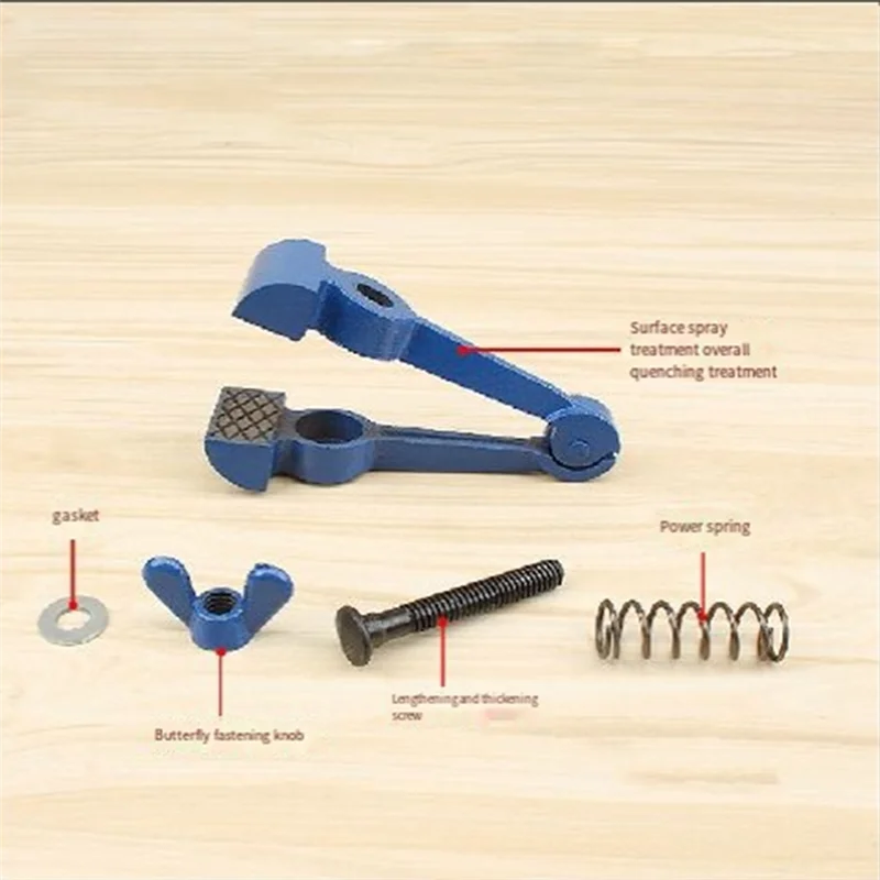 

AA63 HOT Precision Vise Accessories Type 50Mm Mini Manual Vise Small Heavy Duty Fixed Pliers Multifunctional Pliers Blue & Black