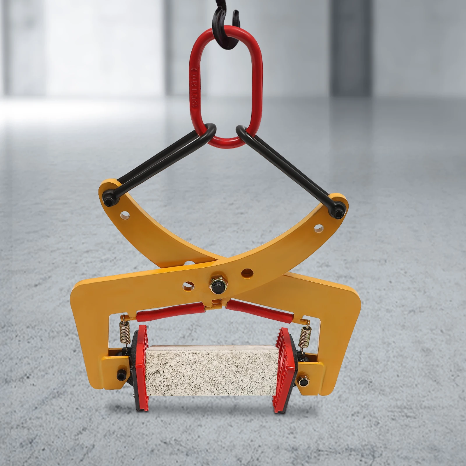 280kg Hanging Ring Type Pallet Puller Clamp 2-in-1 Curb Pliers Stone Carrier Lifting Pliers Offsetting Pliers 8-30cm