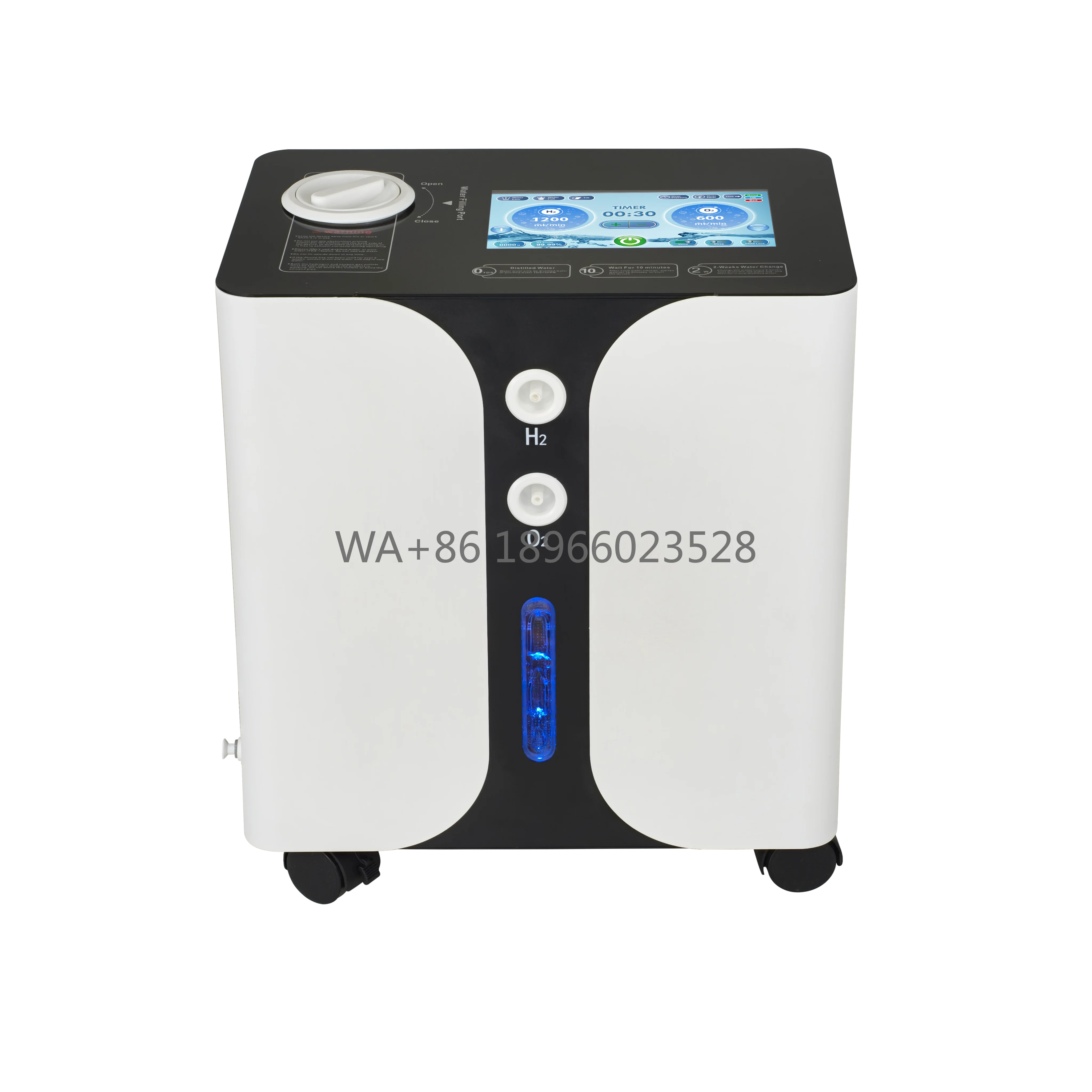 

Портативный электрический генератор водорода HHO 1800 мл для дыхания, система кислородной терапии, ингалятор водорода для бизнеса