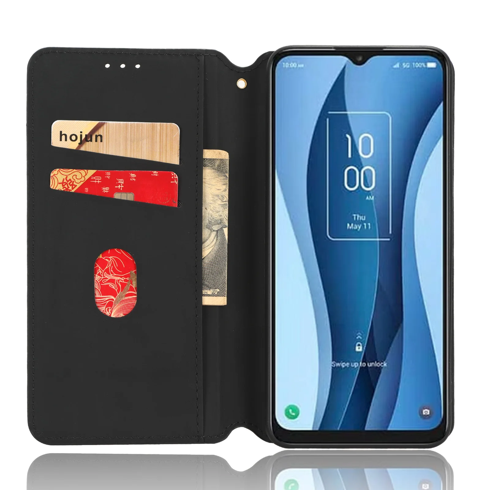 Flip Leather Cover For TCL 40 XE Case 6.56