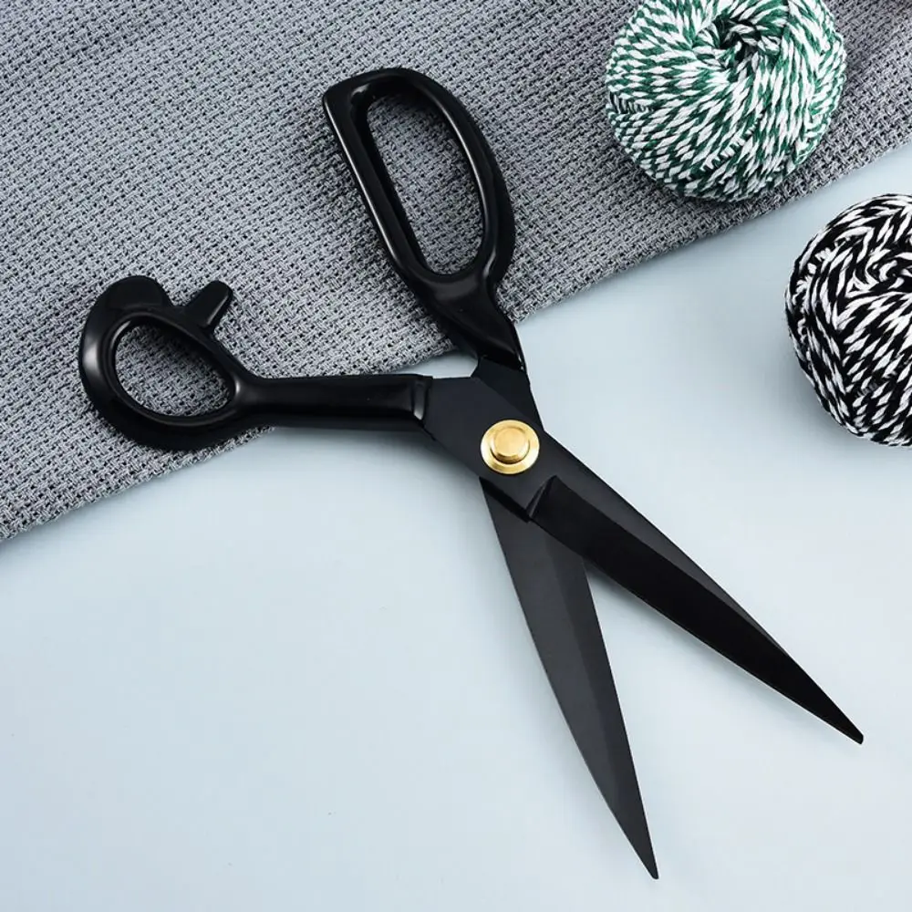 

8-12inch Tailor Scissors Anti-Rust Ergonomic Leather Cutting Scissors Comfort Grip Handled Black Sewing Shears Craft Projects