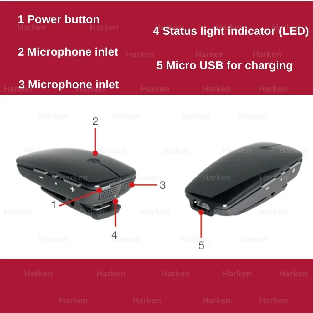 GN Resound Micro Mic– Hearing Aid Microphone A voice streamer for Resound (and Danalogic)  wireless compatible hearing aids