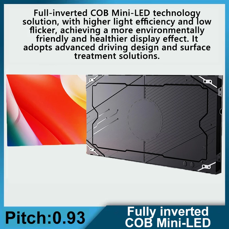 P0.93 P1.25 P1.56 Fully Inverted COB Mini-LED Technology Solution with Low Power Consumption And Energy Saving