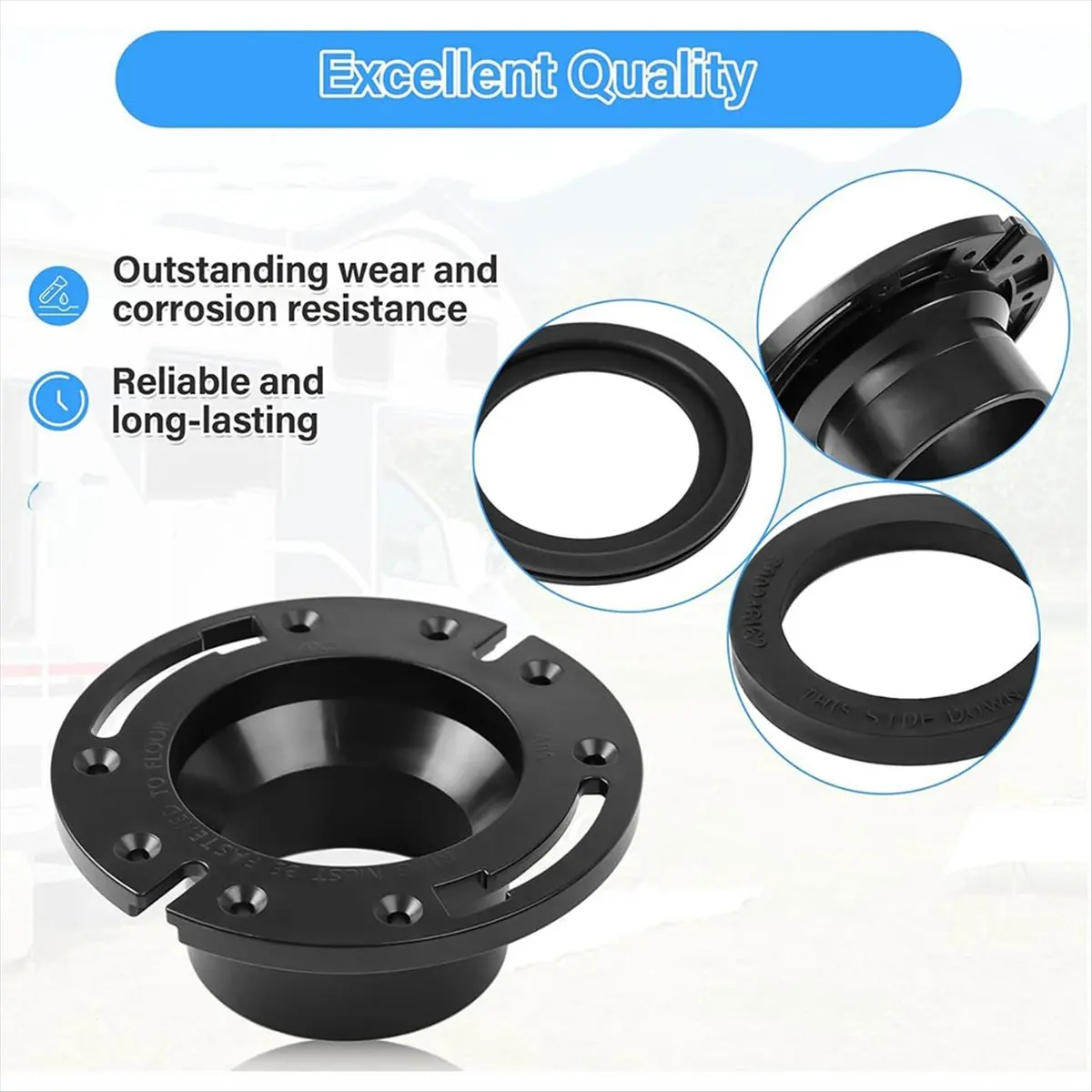 

* Комплект уплотнителей для унитаза ESPRV и напольных фланцев с 3-дюймовыми гнездами для унитазов Dometic 300 310 320 RV, комплект запасных частей 385345892 Фланец