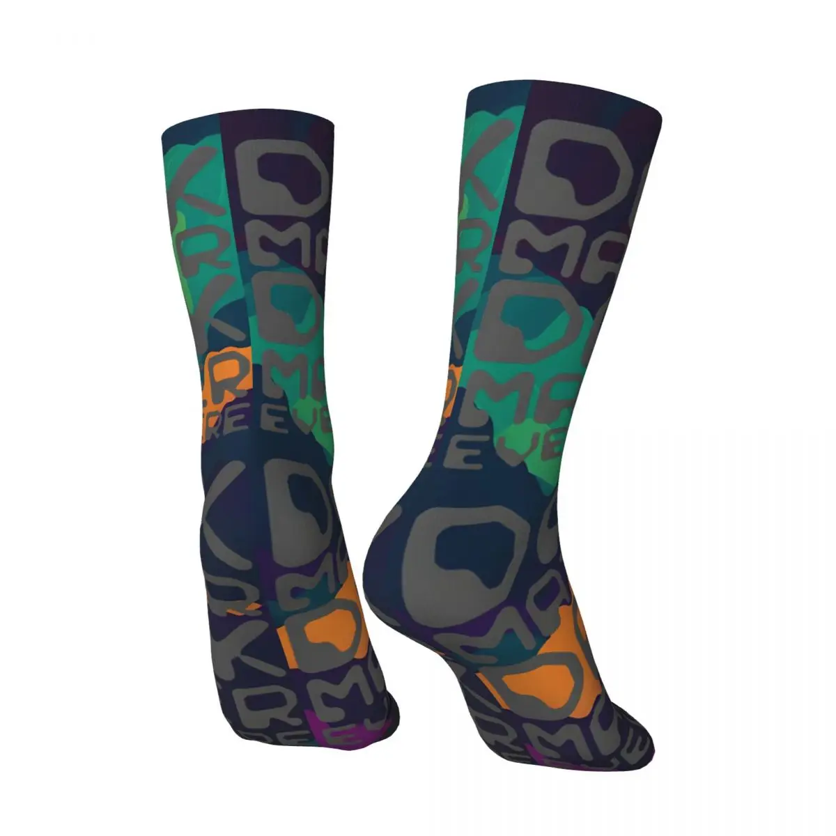 Crazy compression Dark Matter Sock for Men Harajuku Pearl Jam Seamless Pattern Crew Sock Novelty