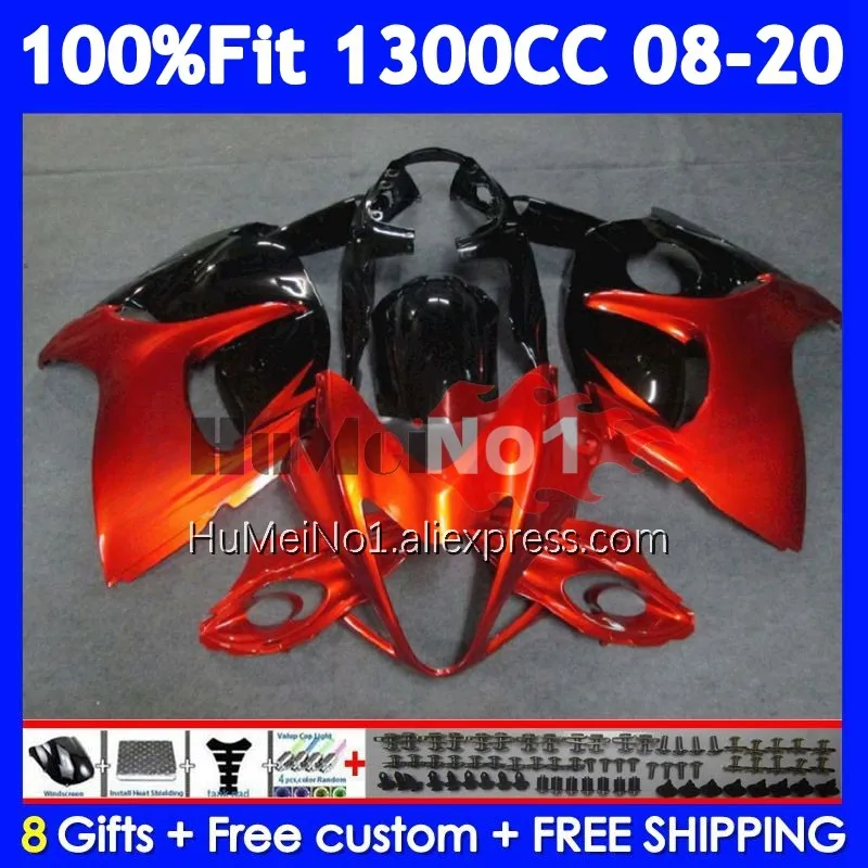 Fairing For SUZUKI GSXR 1300 Hayabusa Dark orange GSXR-1300 127No.83 GSXR1300 2008 2009 2010 2011 2012 2013 14 15 16 17 18 19 20