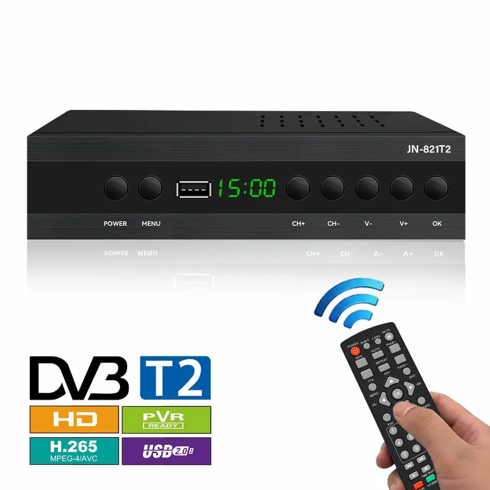 2024 Spain Hot Sale Newest DVB-T2 Video Media Player HD H.265 TV Set Top Box Home Theater Fast Delivery