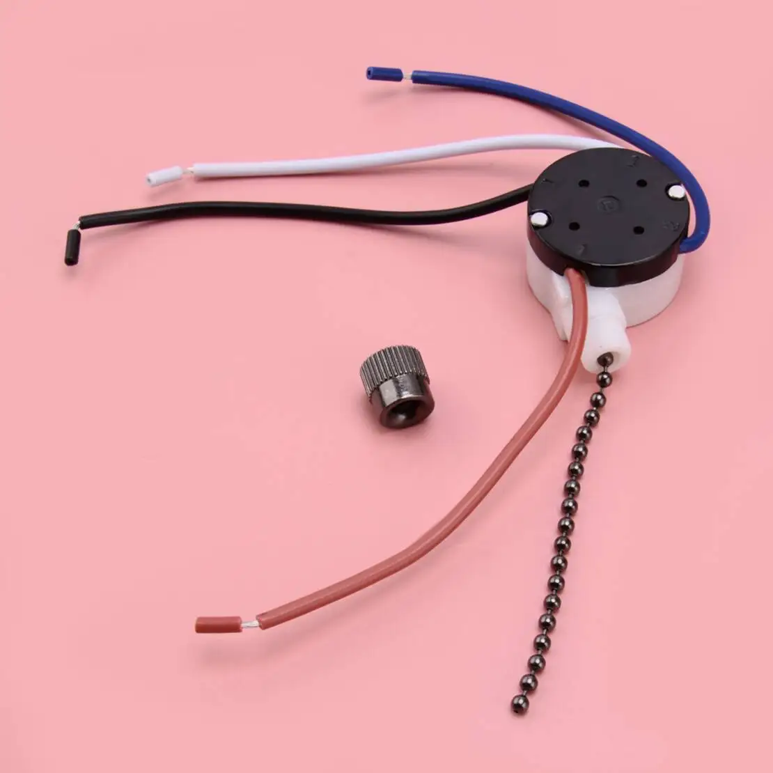 

Ceiling Fan Light Lamp Switch Zing Ear 3 Speed 4 Wire ZE-208S Pull Chain Switch Black Nickel OFF L1 L2 L3 New