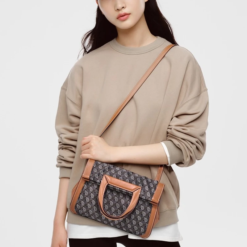 DISSONA 2025 bolso plegable para mujer, nuevo bolso de hombro con estampado Vintage, maletín de la suerte, bolso de viaje Unisex