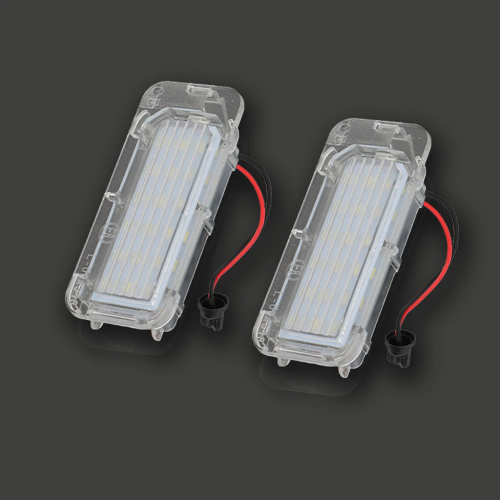 For Ford Focus 5D Fiesta Mondeo MK4 C-Max MK2 S-Max Kuga Galaxy 2pcs LED Number License Plate Light Lamp