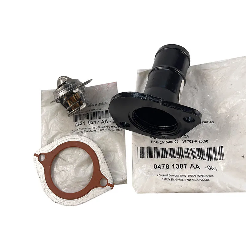 NBJKATO Brand New Genuine Thermostat & Housing 68210217AA,04781387AA For Chrysler Town&Country Grand Voyager 3.3L 3.8L 2001-2006