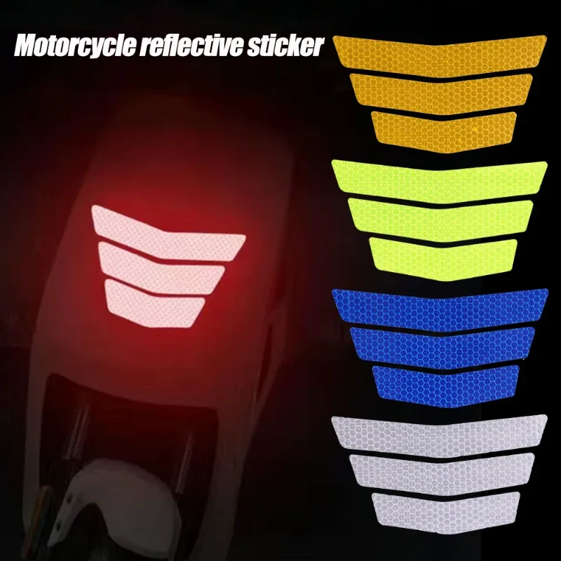 

Motorcycle Reflective Stickers Battery Car Night Safety Warning Stickers Scratches Cover Waterproof Motorcycle Accessories