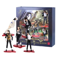 5pcs Michael Jackson Action Figure PVC Anti Gravity Forward Tilt Collection Smooth Criminal Limited Edition Jackson Figurine Toy