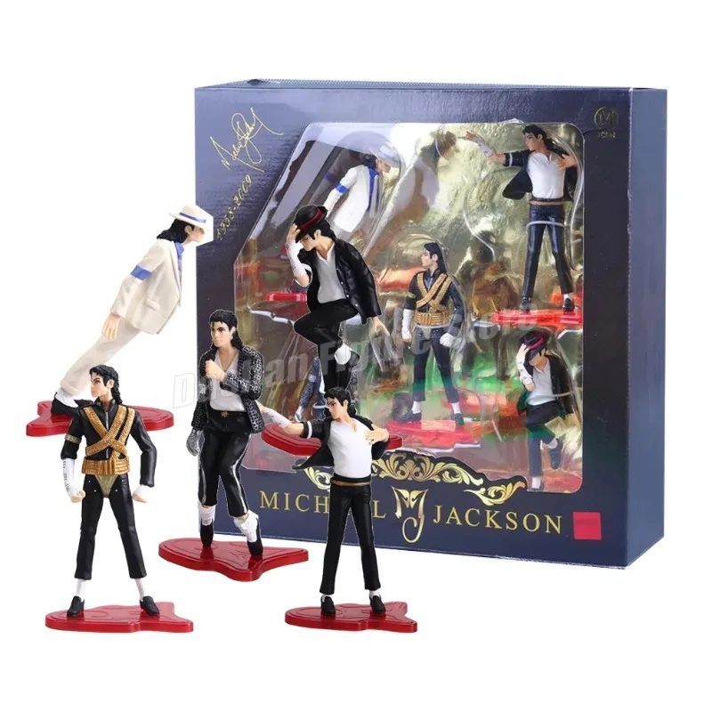 Figura De Michael Jackson De 14 Cm – Brazos Articulados, PVC De Calidad, Ideal Para Coleccionar Y Decorar Escritorios