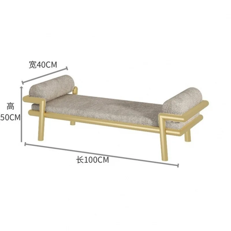 Light luxury home shoe change stool store long rest stool cloakroom sofa stool