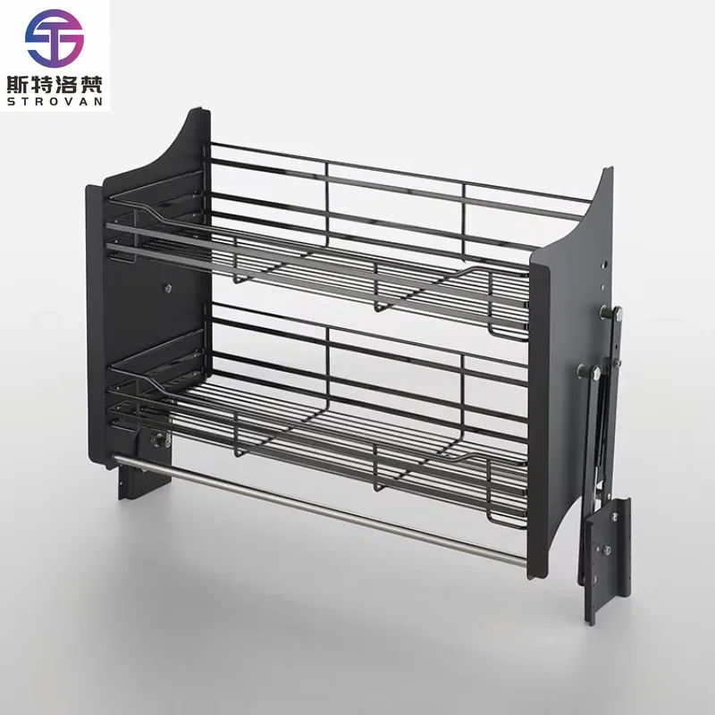 

Kitchen Cabinet Soft Closing Pull Down Storage Basket