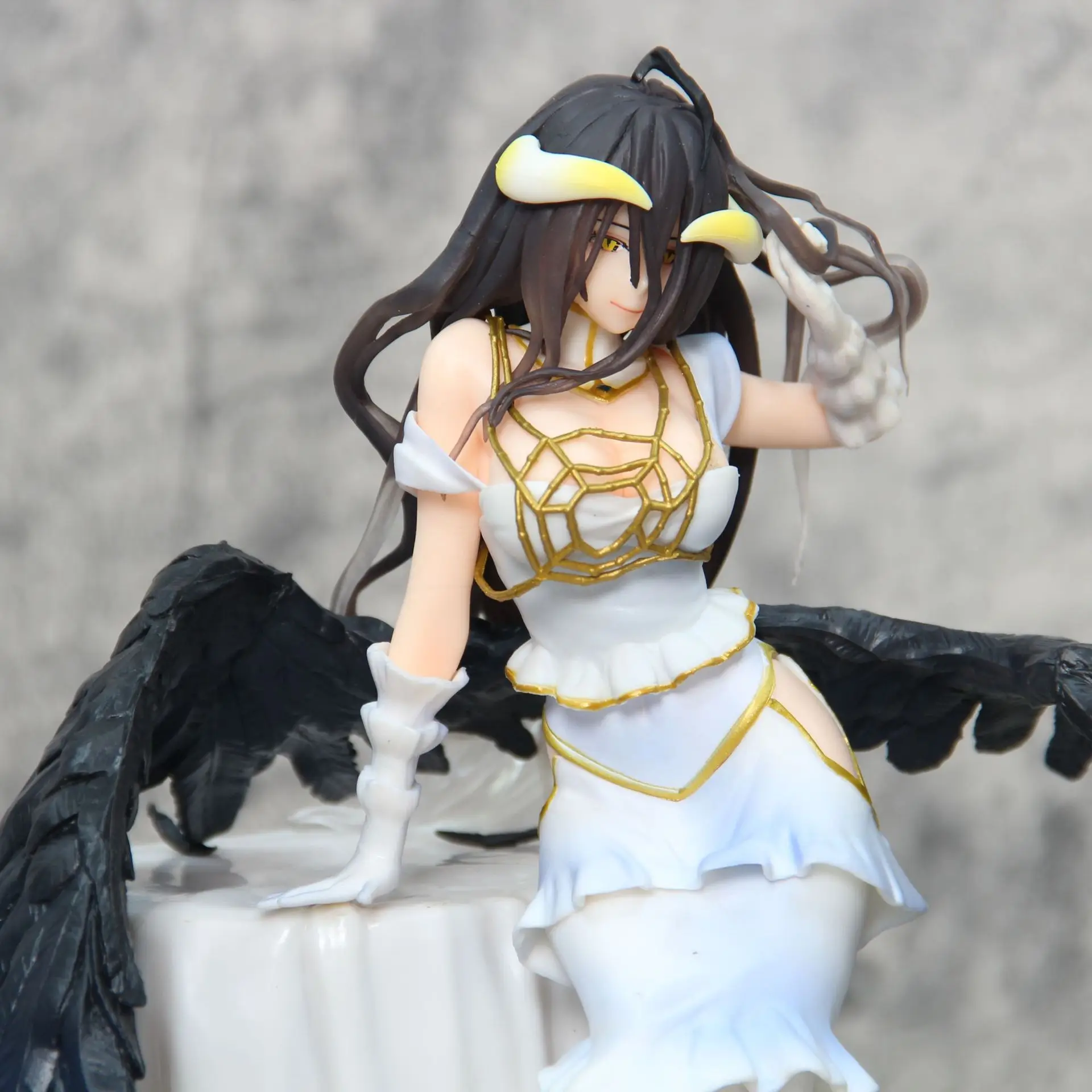 Anime Overlord Albedo Cartoon Sexy Girls PVC Action Figures Toy Collectible Model Toys To Kids Children Gifts 28cm