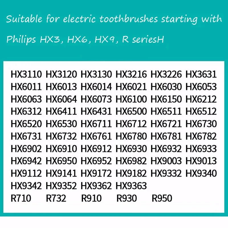 4 шт. 6014 сменные насадки для электрической зубной щетки Philips серии H X3 /6 /9, мягкие насадки для щетинки Dupont, уход за полостью рта