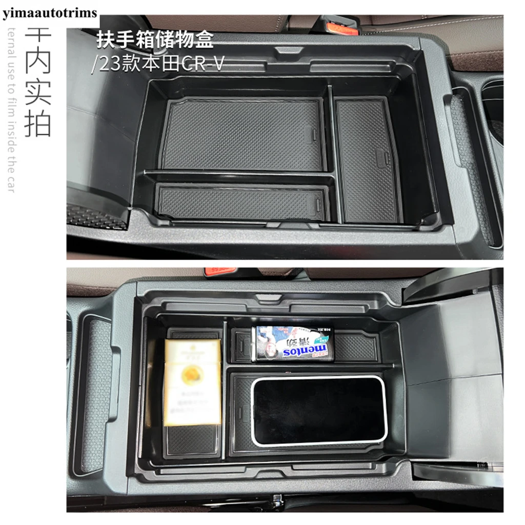 

Car Central Console Storage Box Phone Glove Holder Tray Container Organizer Accessories Interior For Honda CR-V CRV 2023 2024