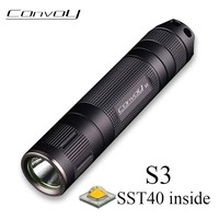 Convoy S3 SST40 Flashlight Linterna Led 18650 Torch Mini Flash Light Camping Lamp Fishing Latarka High Power Tactical Lantern