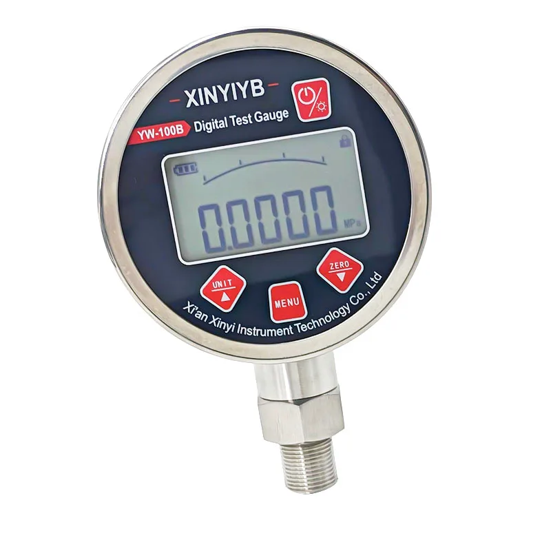 OEM YW-100B  High-Precision 0.05% Digital Pressure Gauge With 5-Digit Display And Data Storage