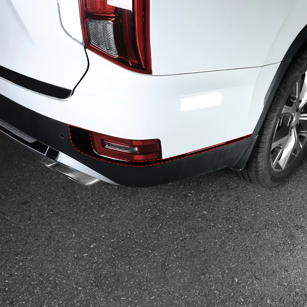 For Hyundai Palisade 2020-2022/2023-2025 Carbon Fiber Black Rear Fog Lamp Covers Trim Exterior Accessories