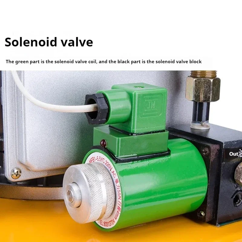 Bomba hidráulica eléctrica de doble circuito, válvula solenoide de presión ultraalta, interruptor de pie, prensa hidráulica de 220V/380V