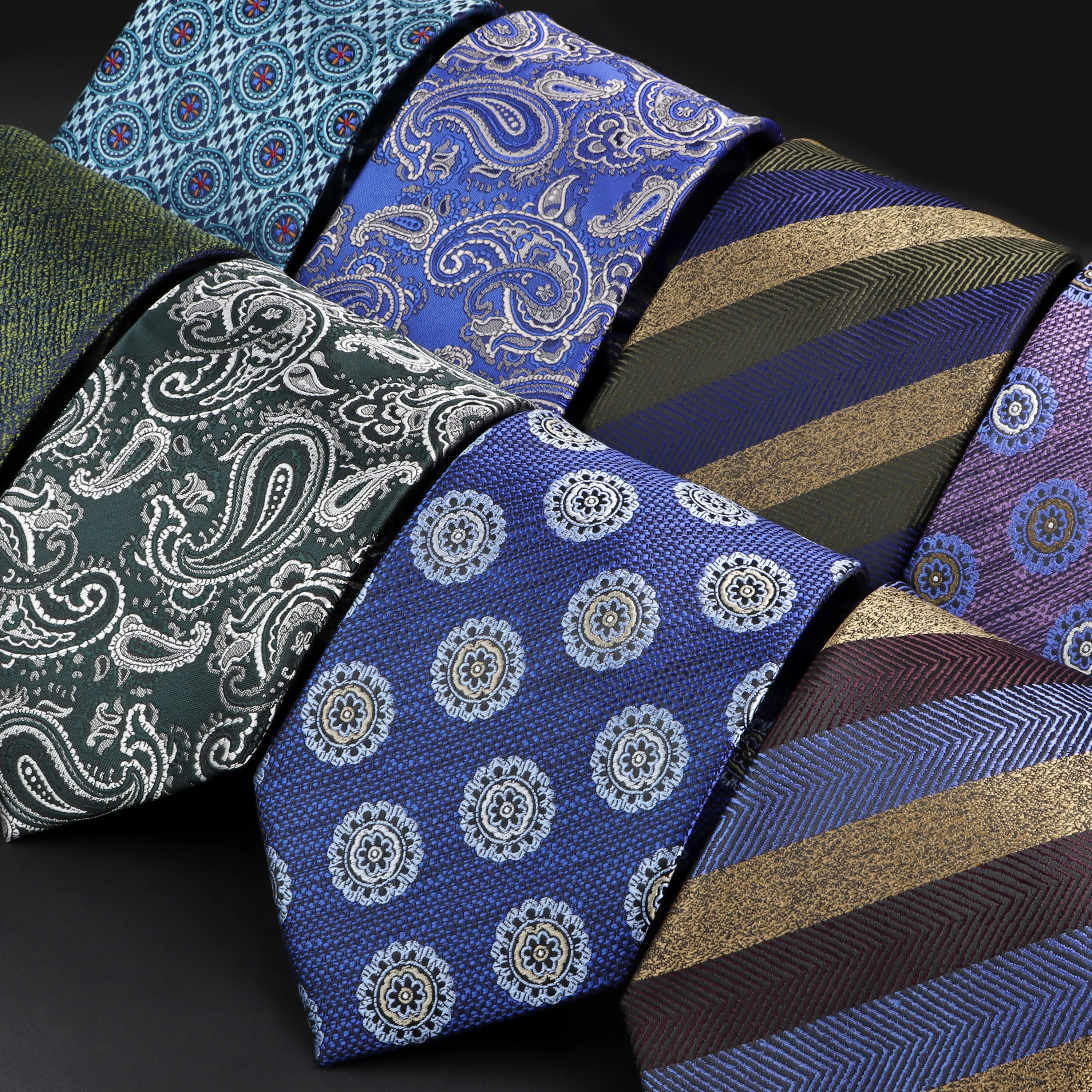 

Novelty Ties For Men Striped Dot Paisley Fashion Mens Luxury NeckTie Office Wedding Business Tuxedo Suit Shirt Daily Wear Cravat