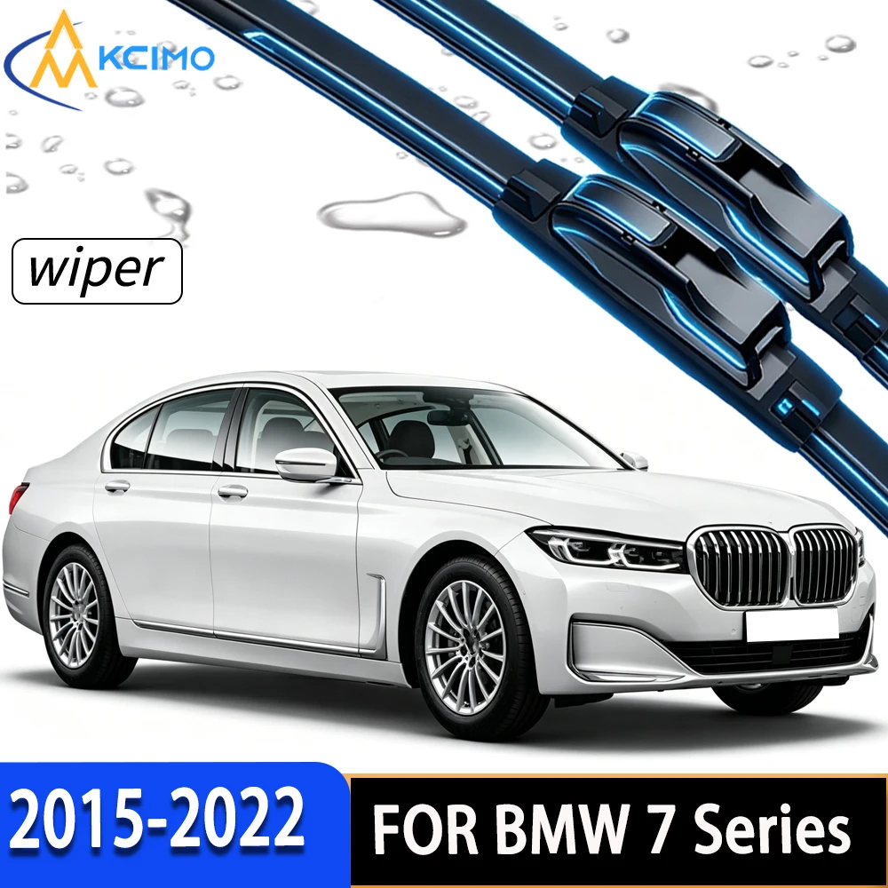 

Durable Rubber Front Windscreen Wiper Blades, Stable Performance Under All Weather Conditions for BMW 7 Series G11/G12 2015-2022