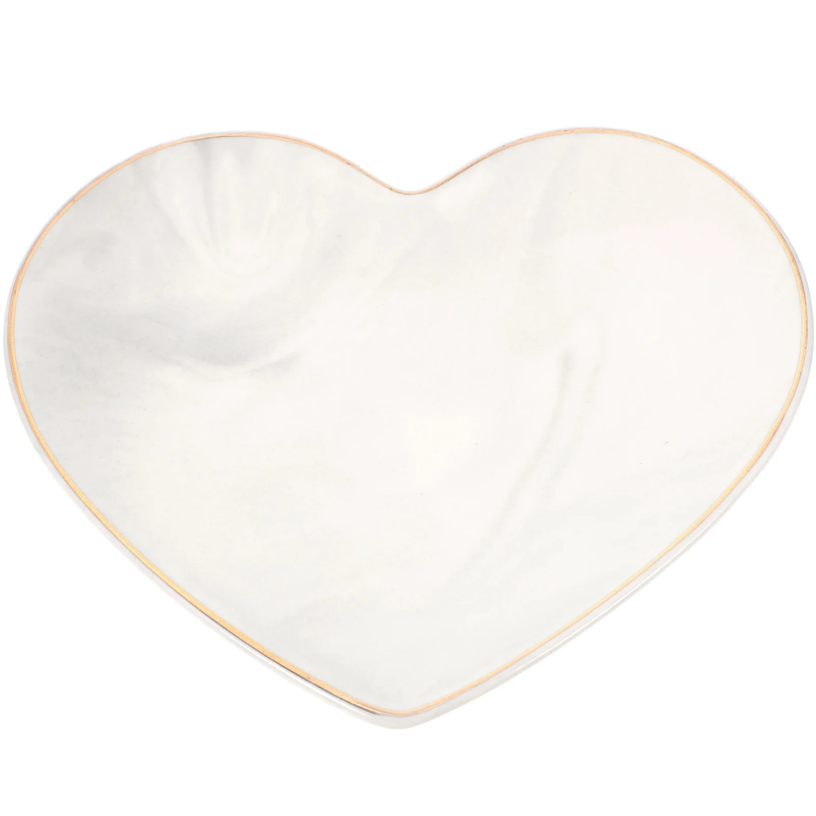 

Exquisite Marbling Heart Jewelry Dish Tray Durable Safe Material Jewelry Storage Plate Small Trays Decorative Jewlery Tray