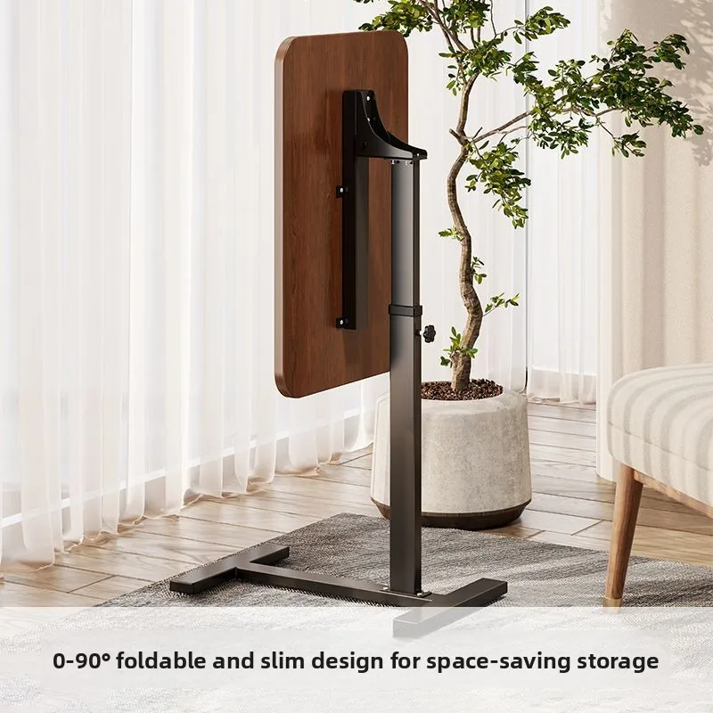 Mobile Bedside Table Adjustable LaptopDesk Foldable C-Shape Sofa Side Table Overbed Standing Computer Desk Home Office Furniture