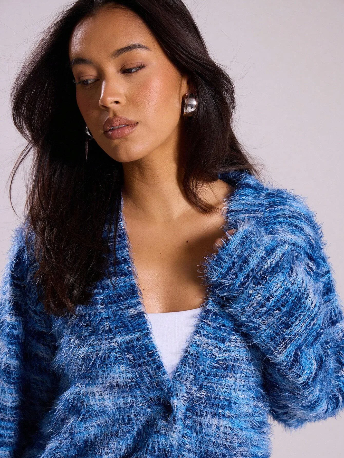 Cardigan da donna retrò sciolto casual confortevole alla moda autunno inverno colore a contrasto capispalla lavorato a maglia con scollo a V a maniche lunghe