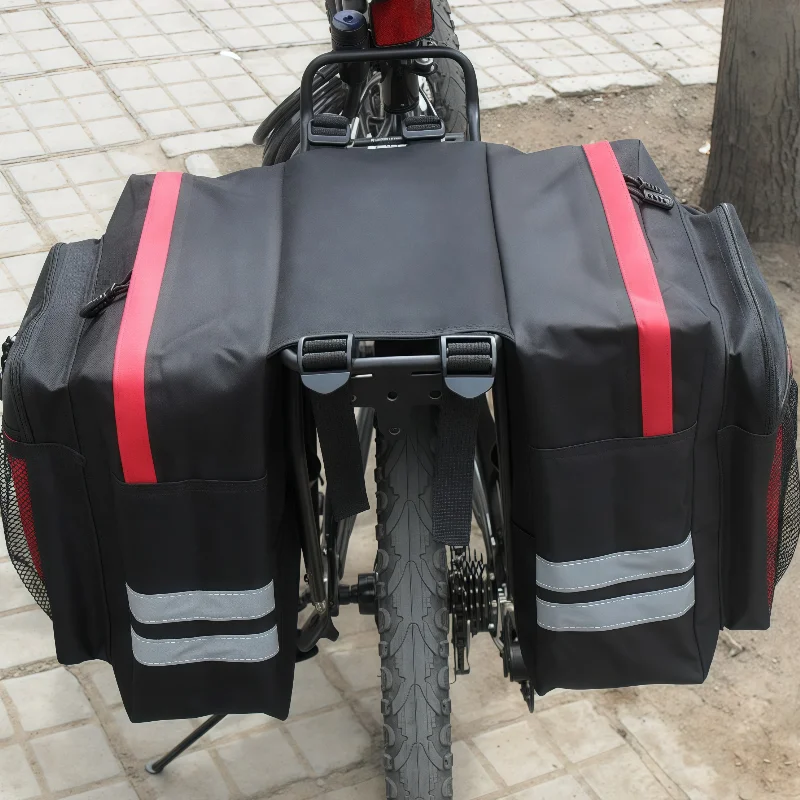 Large Capacity Cycling Saddle Bag for Mountain Bike Long Distance Bicycle Cargo Pouch Riding Pack Outdoor Sports Gear Storage