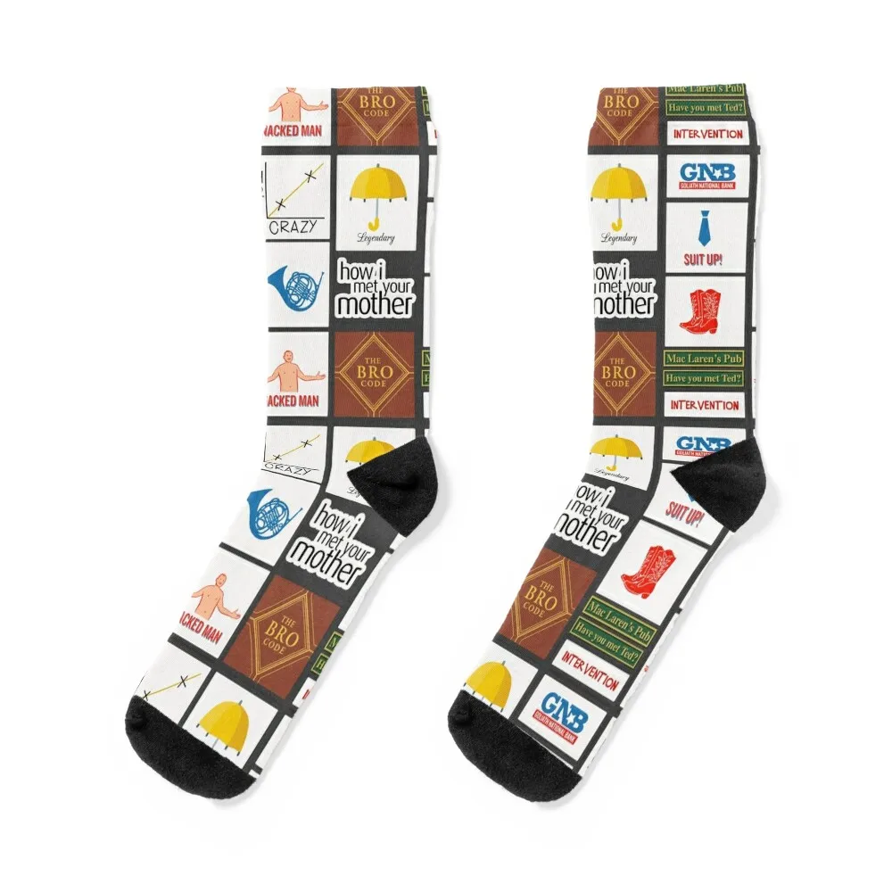 

himym - How I met your mother Socks Run hiphop hockey Men's Socks Women's